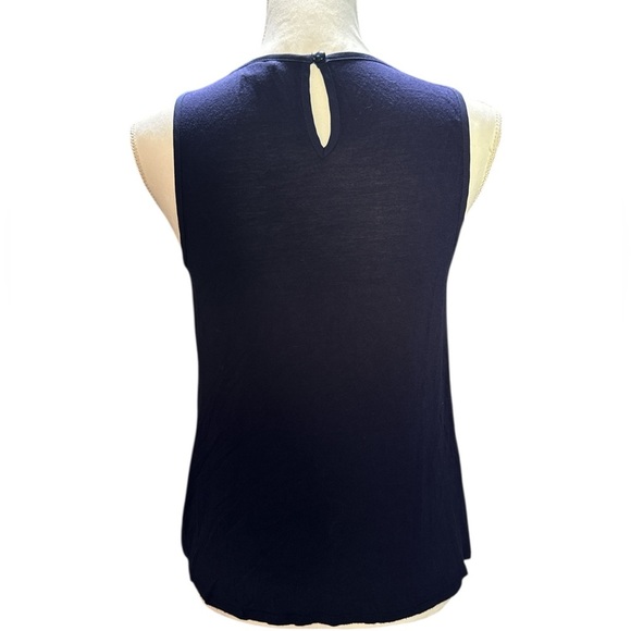 Elle Navy Sleeveless Women's Top - Picture 3 of 7